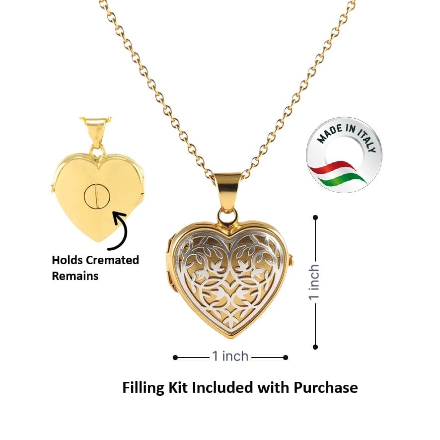 Cara Keepsakes Gold Locket Urns 'Heirloom' Locket Urn (10K)