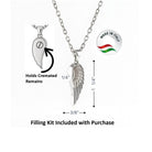 Cara Keepsakes Silver Pendant Urns Silver Guardian Angel Pendant Urn