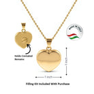 Cara Keepsakes Gold Pendant Urns Gold Heart Pendant Urn (10K)