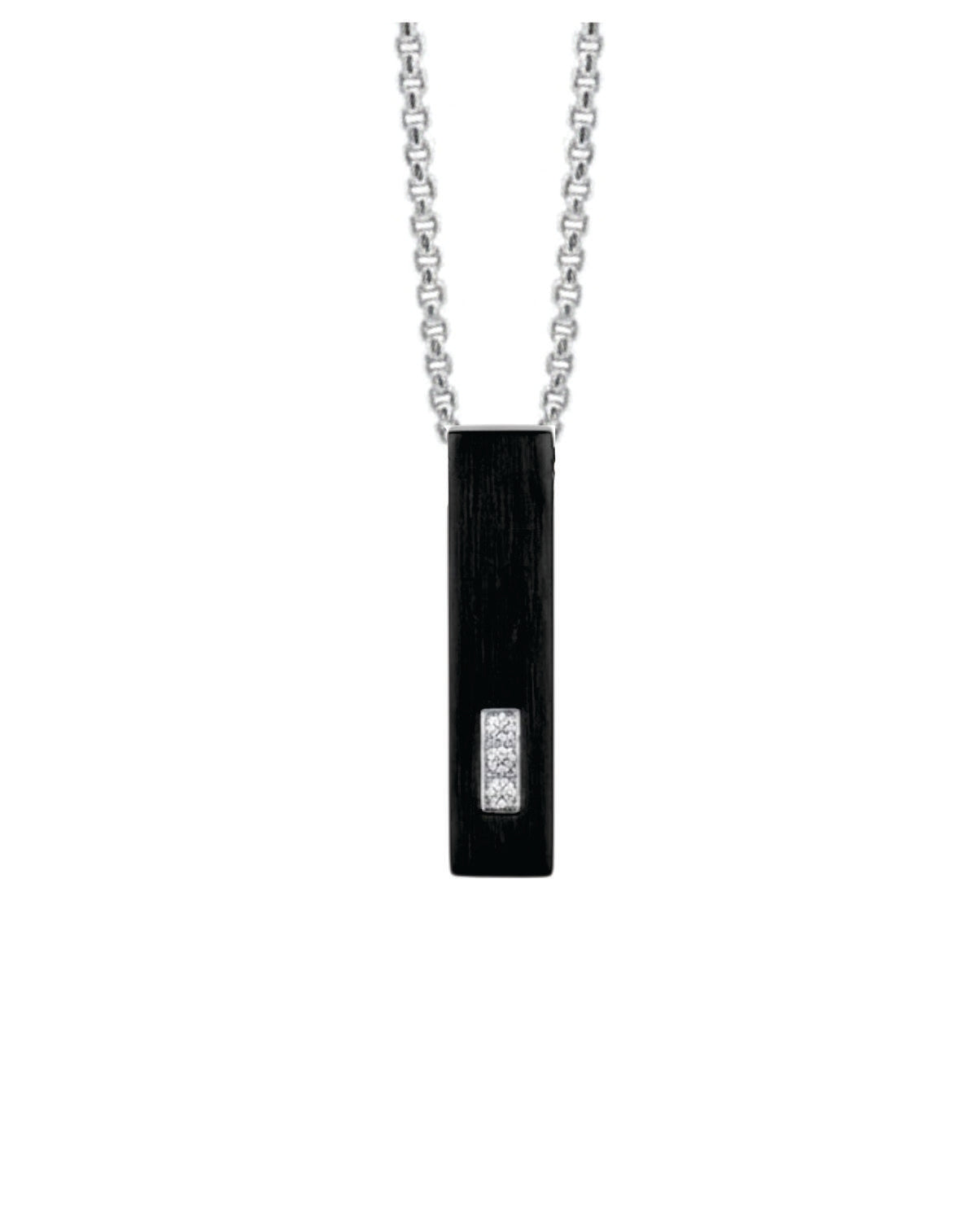 Cara Keepsakes Stainless Steel Black 3-Stone Block Urn