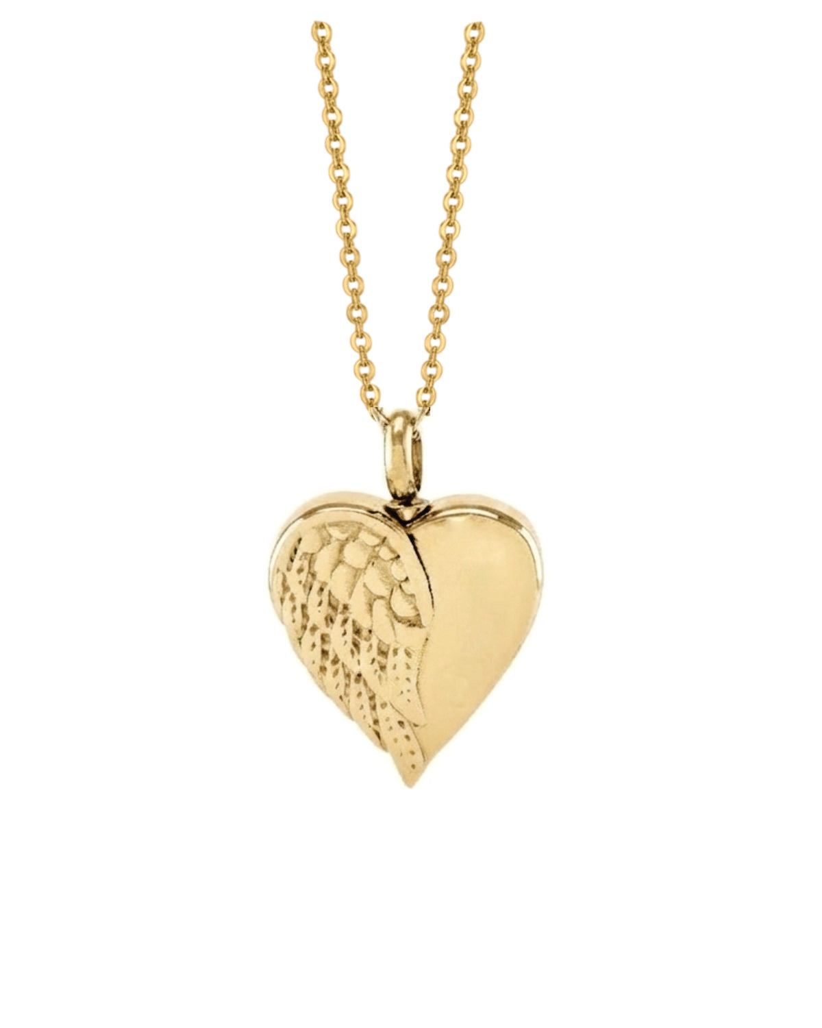 Cara Keepsakes Stainless Steel Gold-Plated Stainless Steel Angel Wing Urn