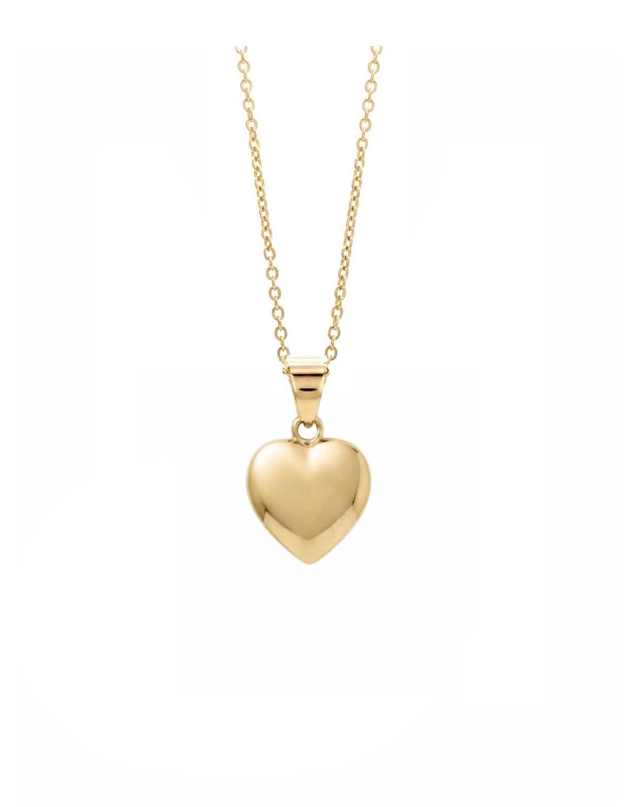 Cara Keepsakes Gold Pendant Urns Small Gold Heart Pendant Urn (10K)