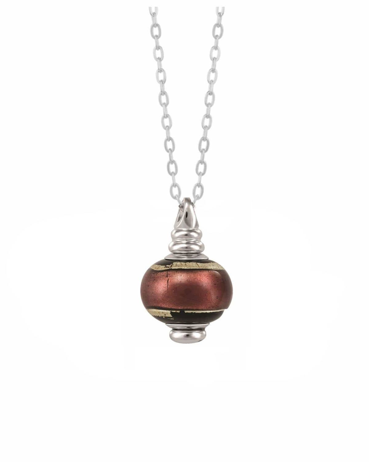 Cara Keepsakes Murano Glass Pendant Urns Murano Glass Pendant Urn - 'Gilded Dreams' Bead