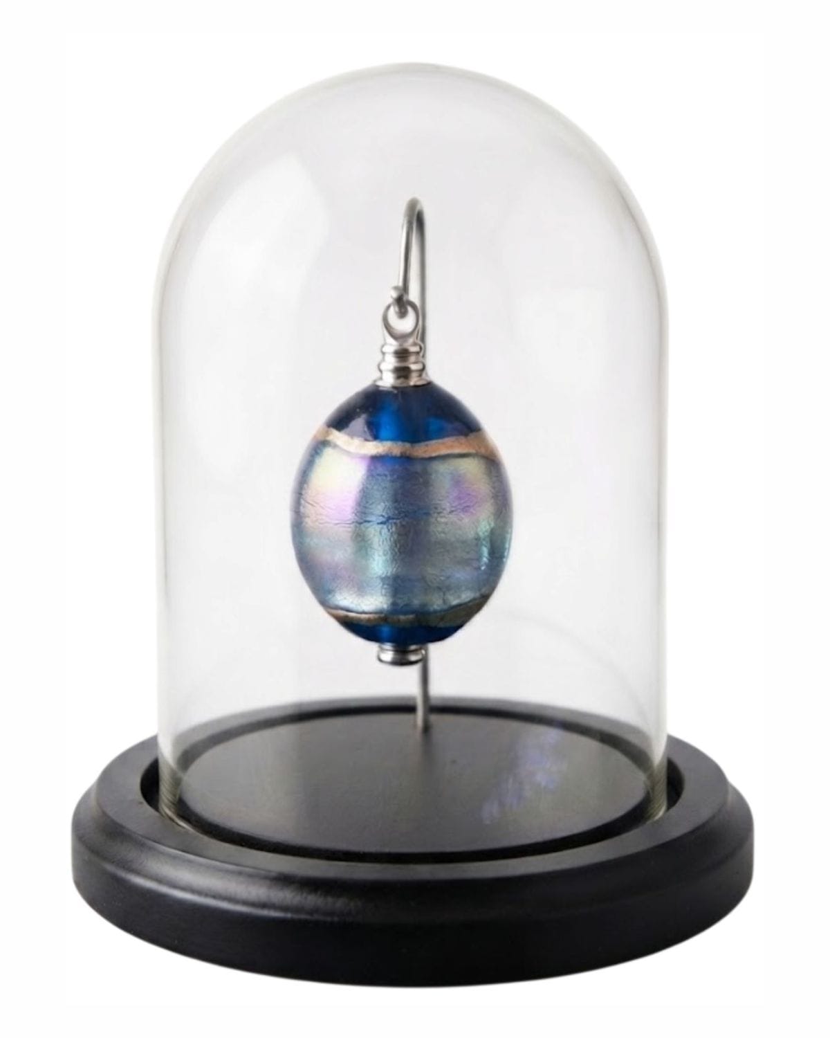 Cara Keepsakes Keepsake Urn Mini Urn with Glass Dome Keepsake Urn - "Serenity" (Olive Shaped)