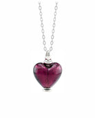 Cara Keepsakes Murano Glass Heart Urns Murano Glass Heart Urn - February