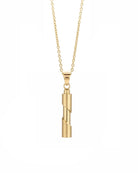 Cara Keepsakes Gold Pendant Urns Gold Cylinder Pendant Urn (10K)
