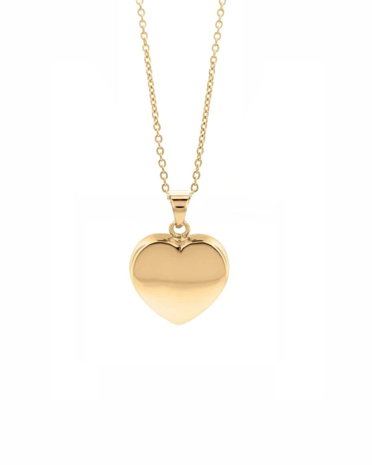 Cara Keepsakes Gold Pendant Urns Gold Heart Pendant Urn (10K)