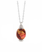 Cara Keepsakes Murano Glass Pendant Urns Murano Glass Pendant Urn - 'Beyond the Sunset' Olive