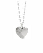 Cara Keepsakes Silver Pendant Urns Angel Wing Pendant Urn