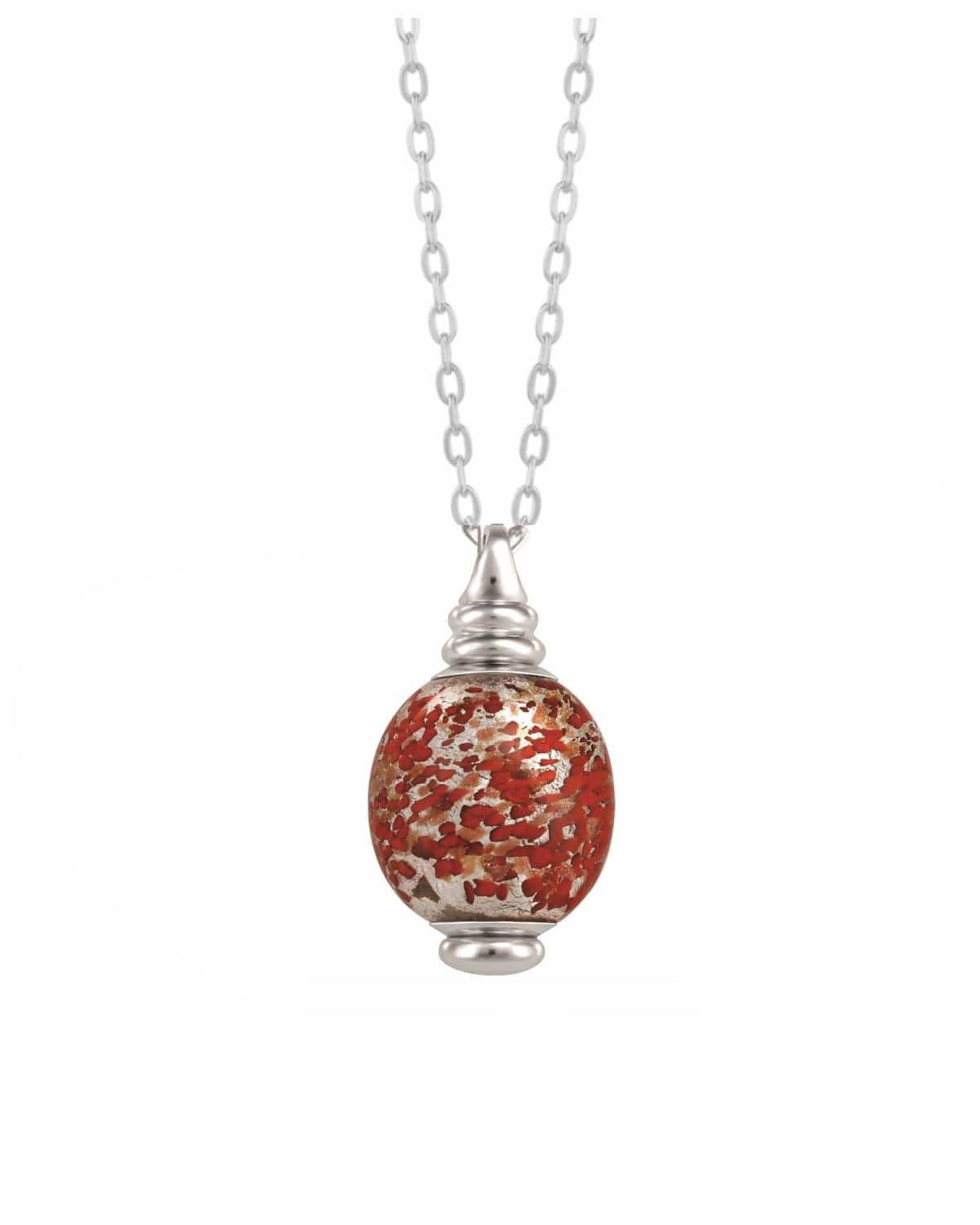 Cara Keepsakes Murano Glass Pendant Urns Murano Glass Pendant Urn - 'Beloved' Olive