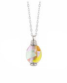 Cara Keepsakes Murano Glass Pendant Urns Murano Glass Pendant Urn - 'Loving Whispers' Olive