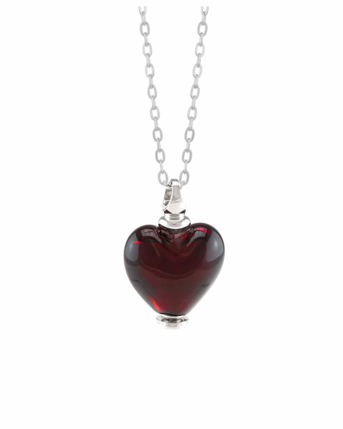 Cara Keepsakes Murano Glass Heart Urns Murano Glass Heart Urn - January