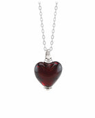 Cara Keepsakes Murano Glass Heart Urns Murano Glass Heart Urn - January