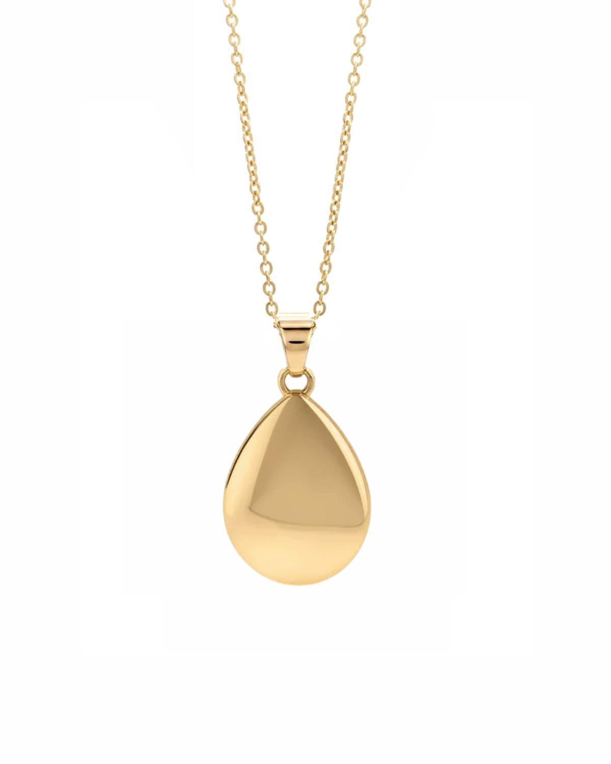 Cara Keepsakes Gold Pendant Urns Gold Teardrop Pendant Urn (10K)
