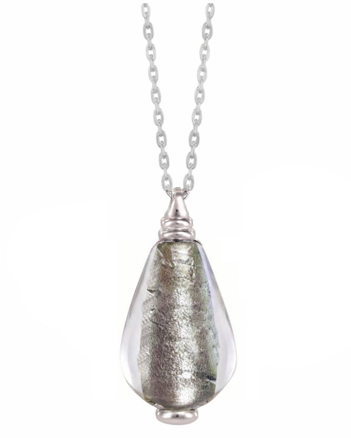Cara Keepsakes Murano Glass Pendant Urns Murano Glass Pendant Urn - 'Whispering Softly' Drop