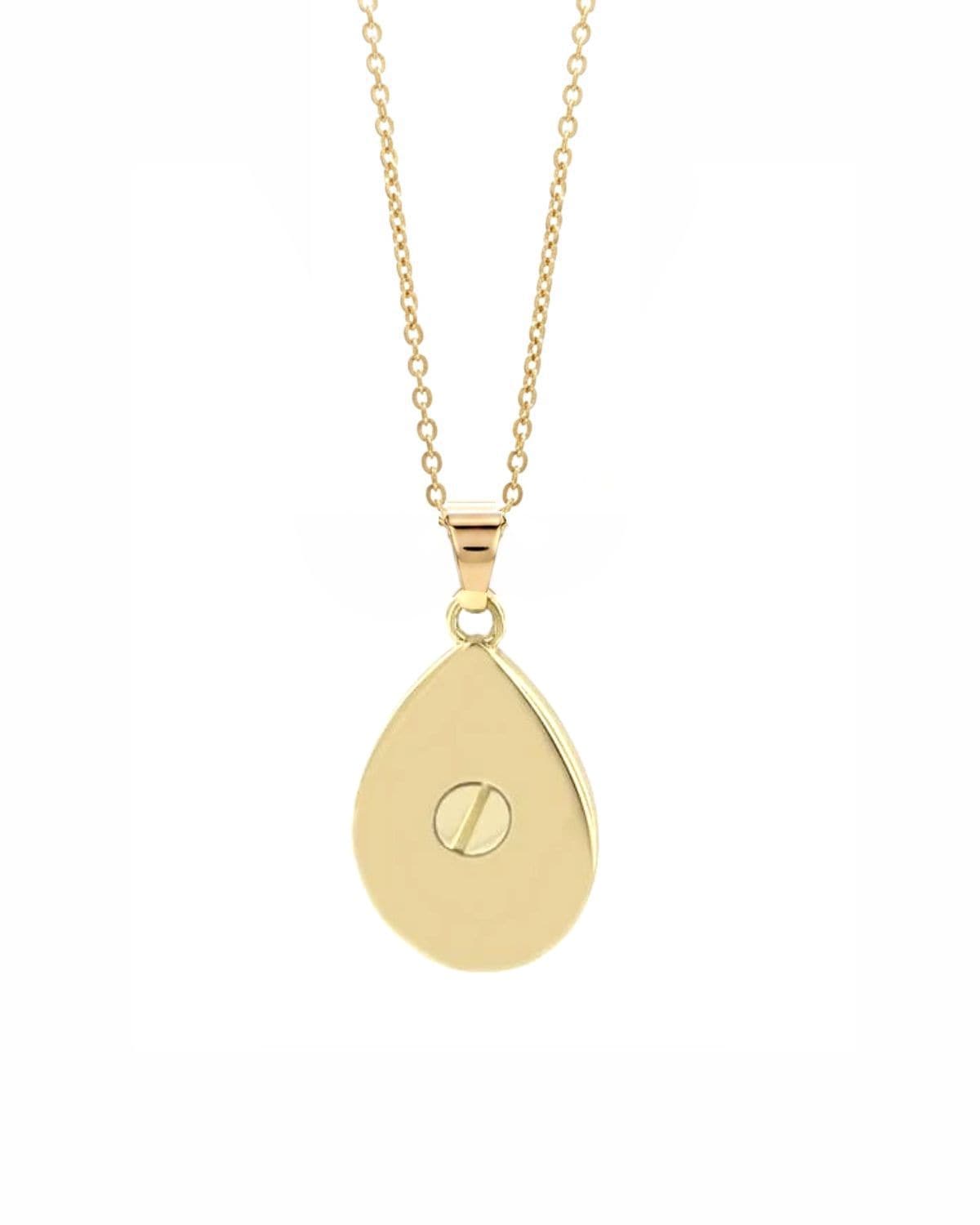 Cara Keepsakes Gold Pendant Urns Gold Teardrop Pendant Urn (10K)