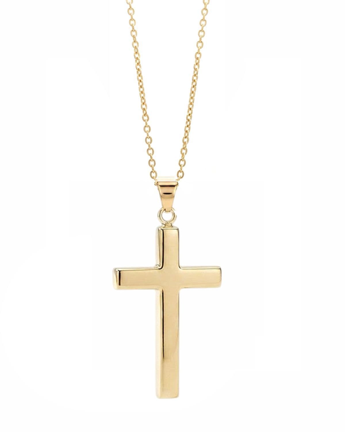 Cara Keepsakes Gold Pendant Urns Gold Cross Pendant Urn (10K)