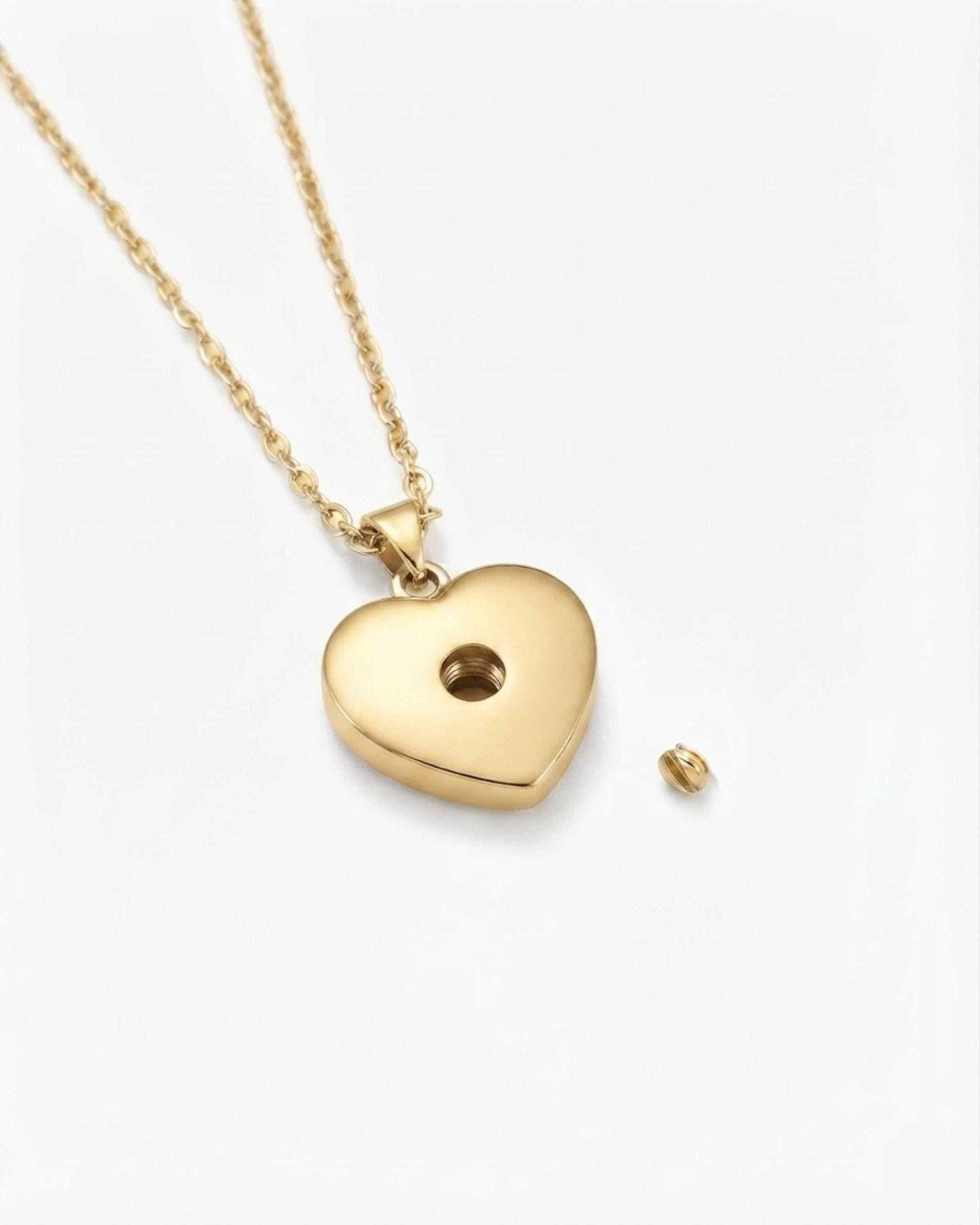 Cara Keepsakes Gold Pendant Urns Gold Heart Pendant Urn (10K)