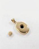 Cara Keepsakes Gold Pendant Urns Gold Oval Pendant Urn (10K)