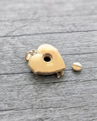 Cara Keepsakes Gold Locket Urns Gold Angel Wing Locket Urn (14K)