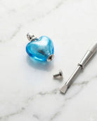 Cara Keepsakes Murano Glass Heart Urns Murano Glass Heart Urn - March
