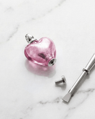 Cara Keepsakes Murano Glass Heart Urns Murano Glass Heart Urn - October