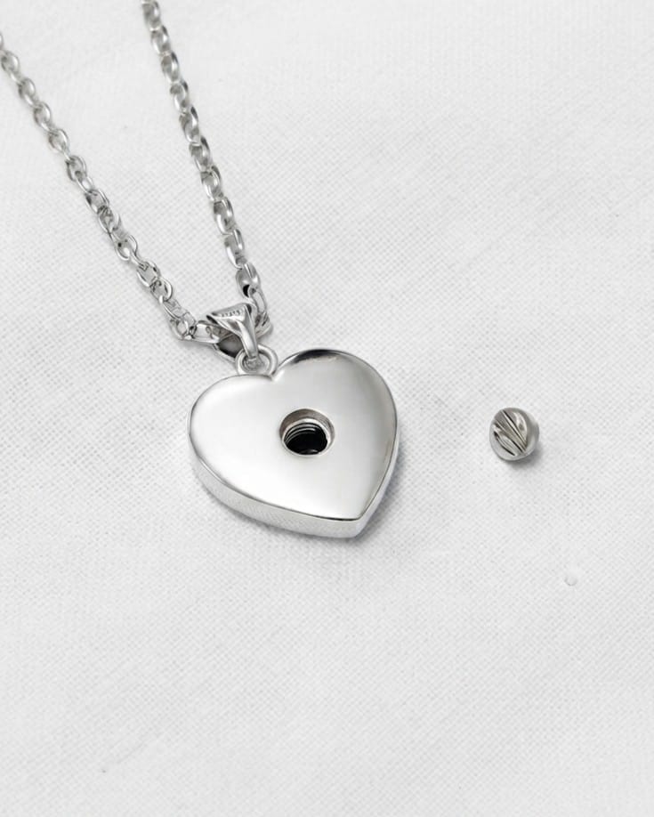 Cara Keepsakes Silver Pendant Urns 'Forget Me Not' Pendant Urn