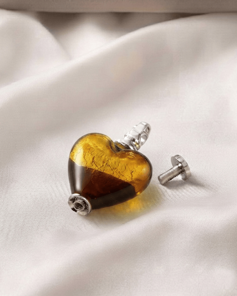 Cara Keepsakes Murano Glass Heart Urns Murano Glass Heart Urn - 'Sweet Promise'