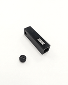 Cara Keepsakes Stainless Steel Black 3-Stone Block Urn
