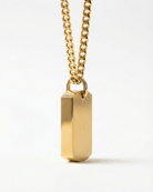 Cara Keepsakes Stainless Steel Gold Tag Pendant Urn