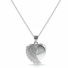 Cara Keepsakes Silver Pendant Urns Angel Wing Pendant Urn