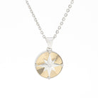 Cara Keepsakes Silver Pendant Urns Silver Compass Pendant Urn
