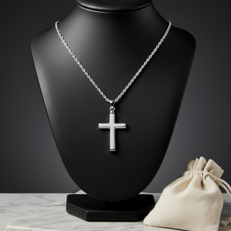 Cara Keepsakes Silver Pendant Urns Cross Pendant Urn