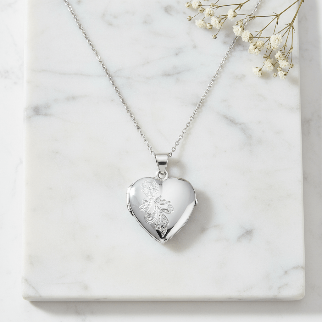 Cara Keepsakes Silver Locket Urns 'Forget Me Not' Locket Urn