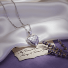 Cara Keepsakes Silver Locket Urns Silver Heart Locket Urn - Diamond Cut