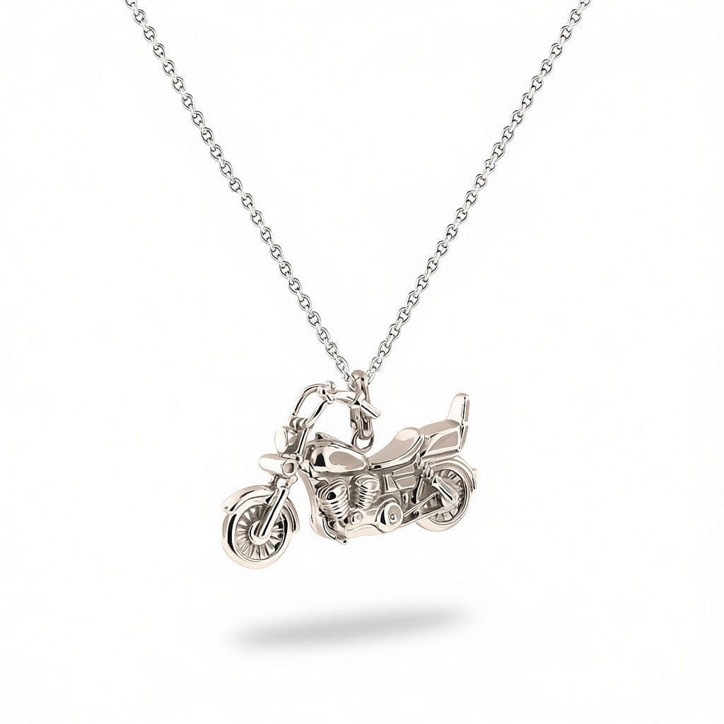 Cara Keepsakes Silver Pendant Urns Motorcycle Pendant Urn