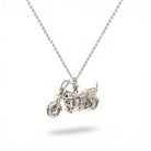 Cara Keepsakes Silver Pendant Urns Motorcycle Pendant Urn