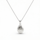 Cara Keepsakes Silver Pendant Urns 'Poppy' Teardrop Pendant Urn