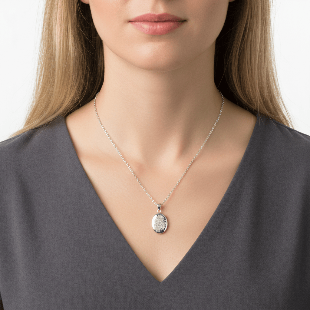 Cara Keepsakes Silver Pendant Urns 'Wildflower' Pendant Urn