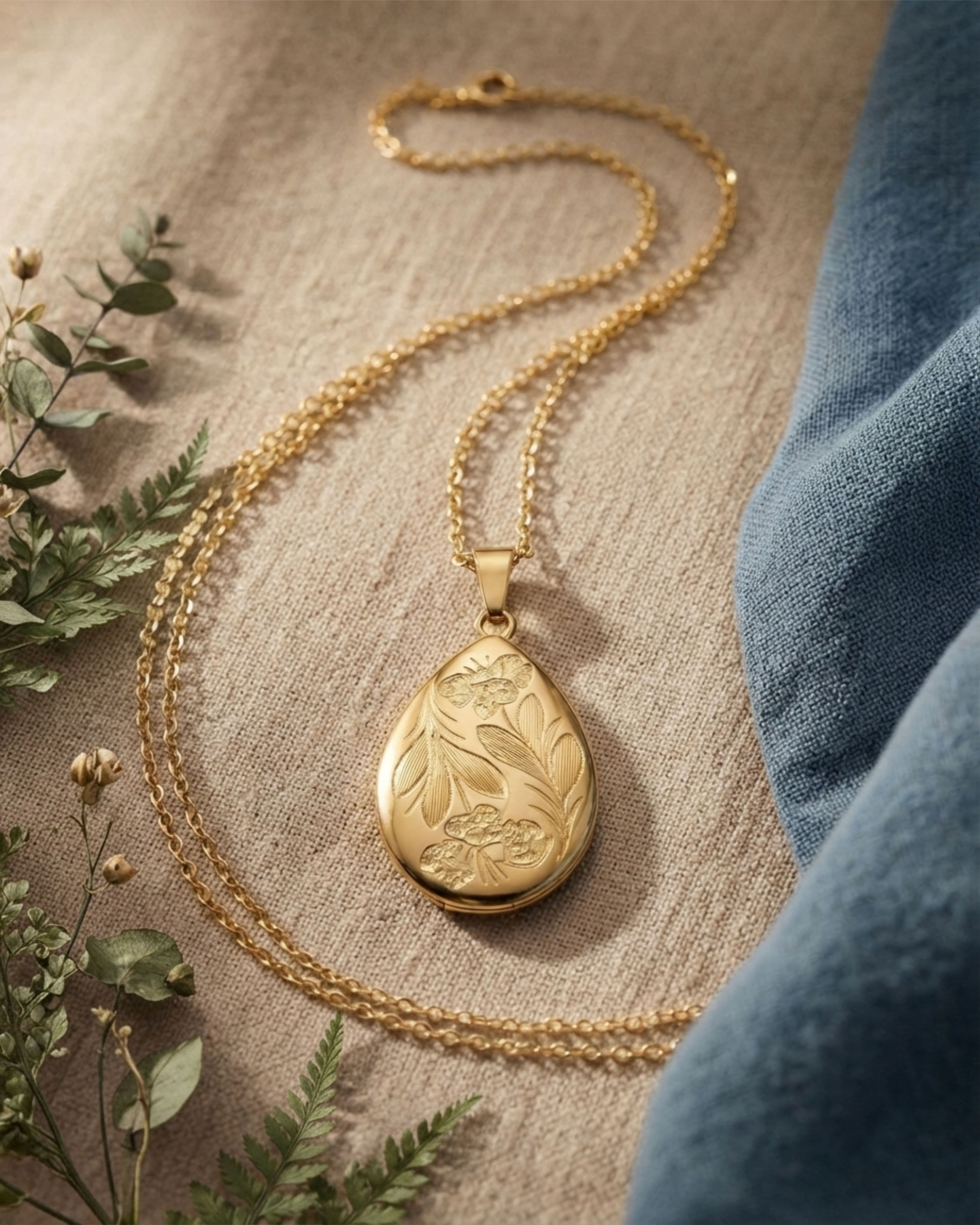 Cara Keepsakes Gold Pendant Urns 'Poppy' Teardrop Pendant Urn (10K)