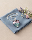 Cara Keepsakes Murano Glass Heart Urns Murano Glass Heart Urn - 'Enchanted Bliss'