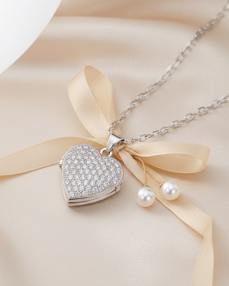 Cara Keepsakes Silver Locket Urns Eternal Light Locket Urn