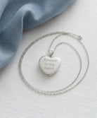 Cara Keepsakes Silver Pendant Urns Silver Heart Pendant Urn