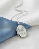 Cara Keepsakes Silver Pendant Urns Silver Oval Pendant Urn