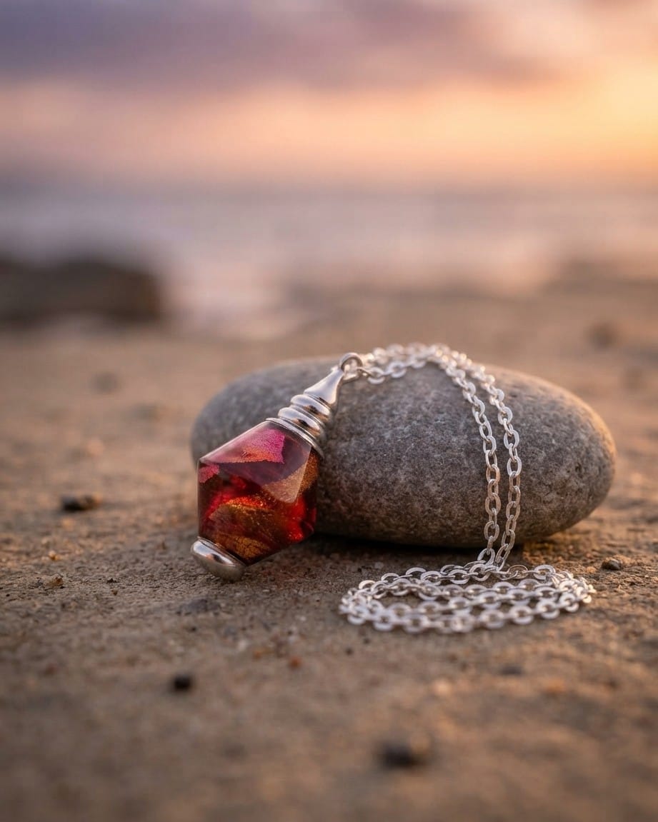 Cara Keepsakes Murano Glass Pendant Urns Murano Glass Pendant Urn - 'Beyond the Sunset'