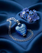 Cara Keepsakes Murano Glass Heart Urns Murano Glass Heart Urn - September