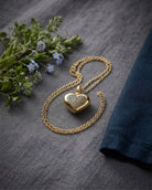 Cara Keepsakes Stainless Steel Gold-Plated Stainless Steel Bubble Heart Urn