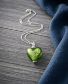 Cara Keepsakes Murano Glass Heart Urns Murano Glass Heart Urn - August