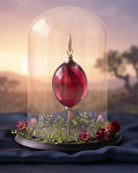 Cara Keepsakes Keepsake Urn Mini Urn with Glass Dome Keepsake Urn - "Beyond the Sunset"