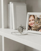 Cara Keepsakes Stainless Steel Stainless Steel Angel Wing Urn with Paw Prints
